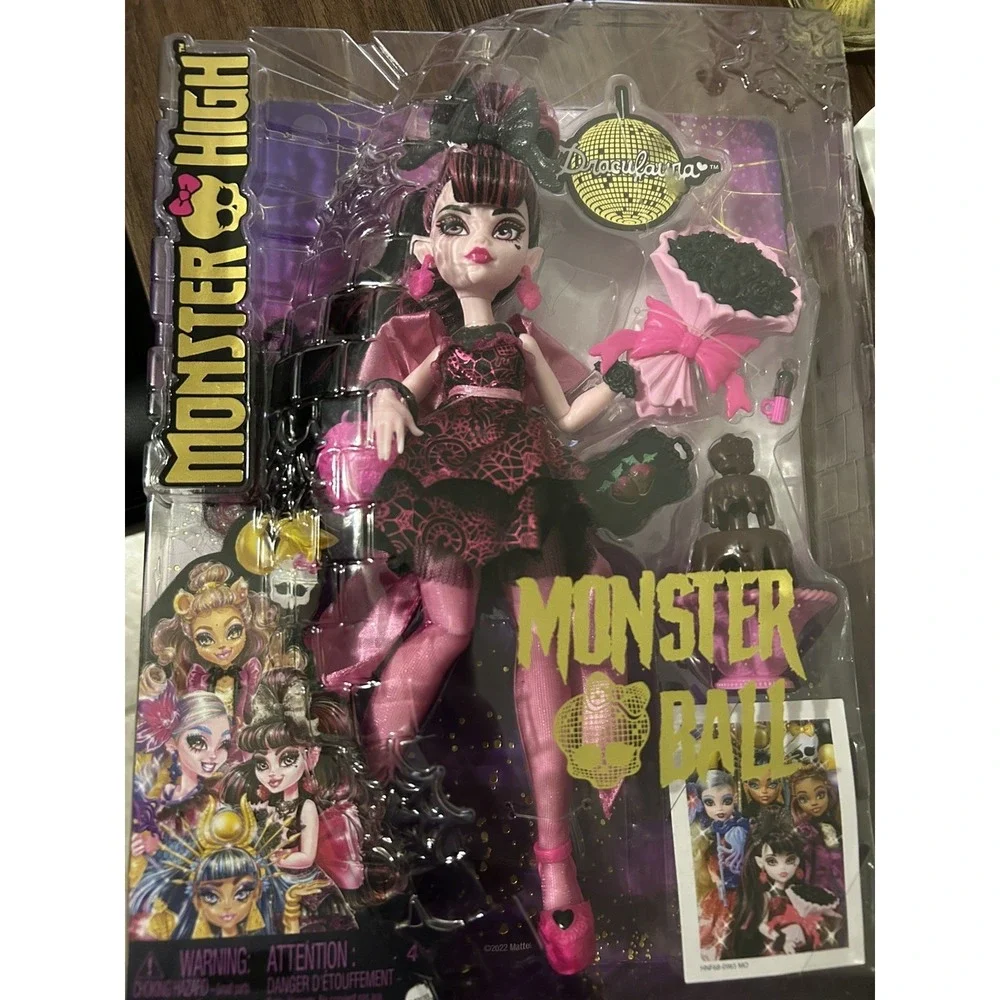 Monster High Draculaura Doll In Monster Ball Party Dress With Accessories NIB!